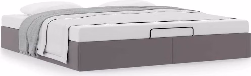 Struttura Letto Pouf senza Materasso 180x200 cm Pelle finta
