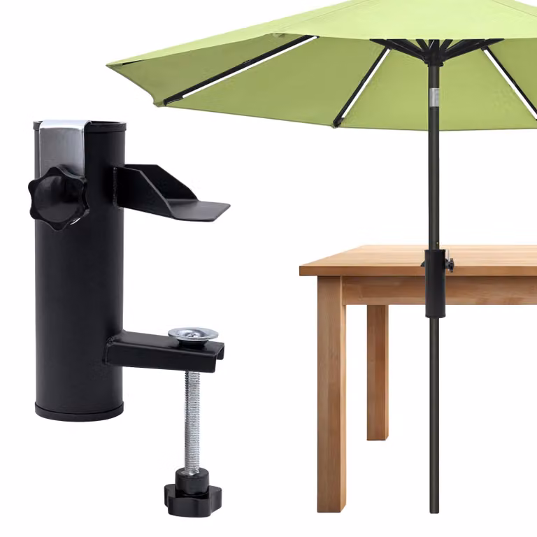 Supporto per ombrellone da balcone, portombrellone con clip fissa