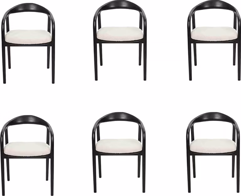 Stilvoll Edelstahl 6x Stühle Esszimmer Schwarz Modern Stuhl Designer Metall
