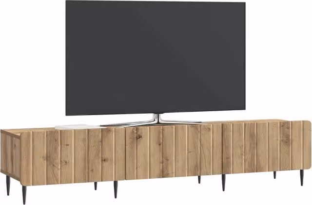 Mobile TV | Armadietto TV | Mobile Porta TV con cassetto Rovere Artigianale 147 x 34,5 x 32 cm