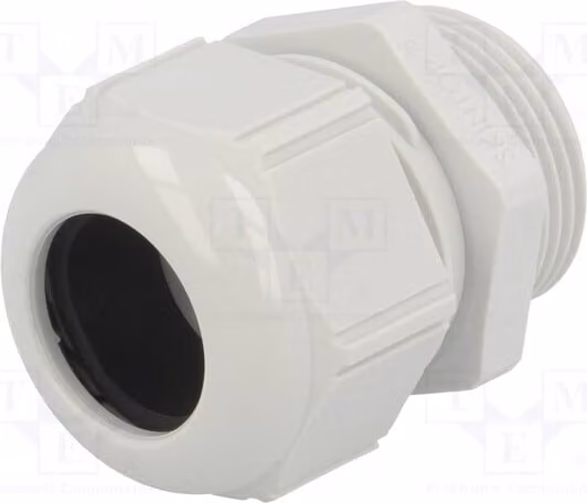 1 x Raccordo per cavo, filettatura M25, grigio chiaro, codice prodotto 53111430, materiale: [specificare il materiale]