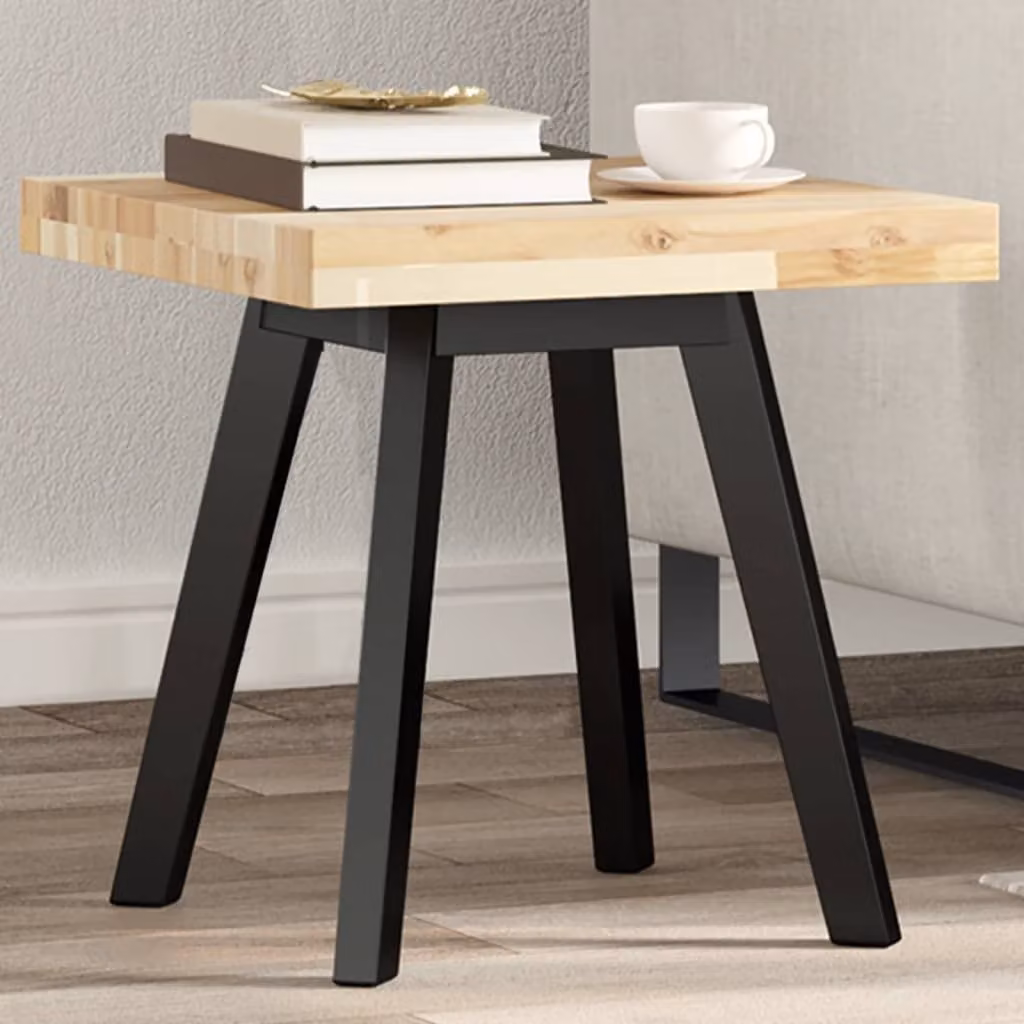 Piano Tavolo Quadrato in Legno Massello di Acacia Marrone vidaXL L/P/H: 40 x 40 x 4 cm