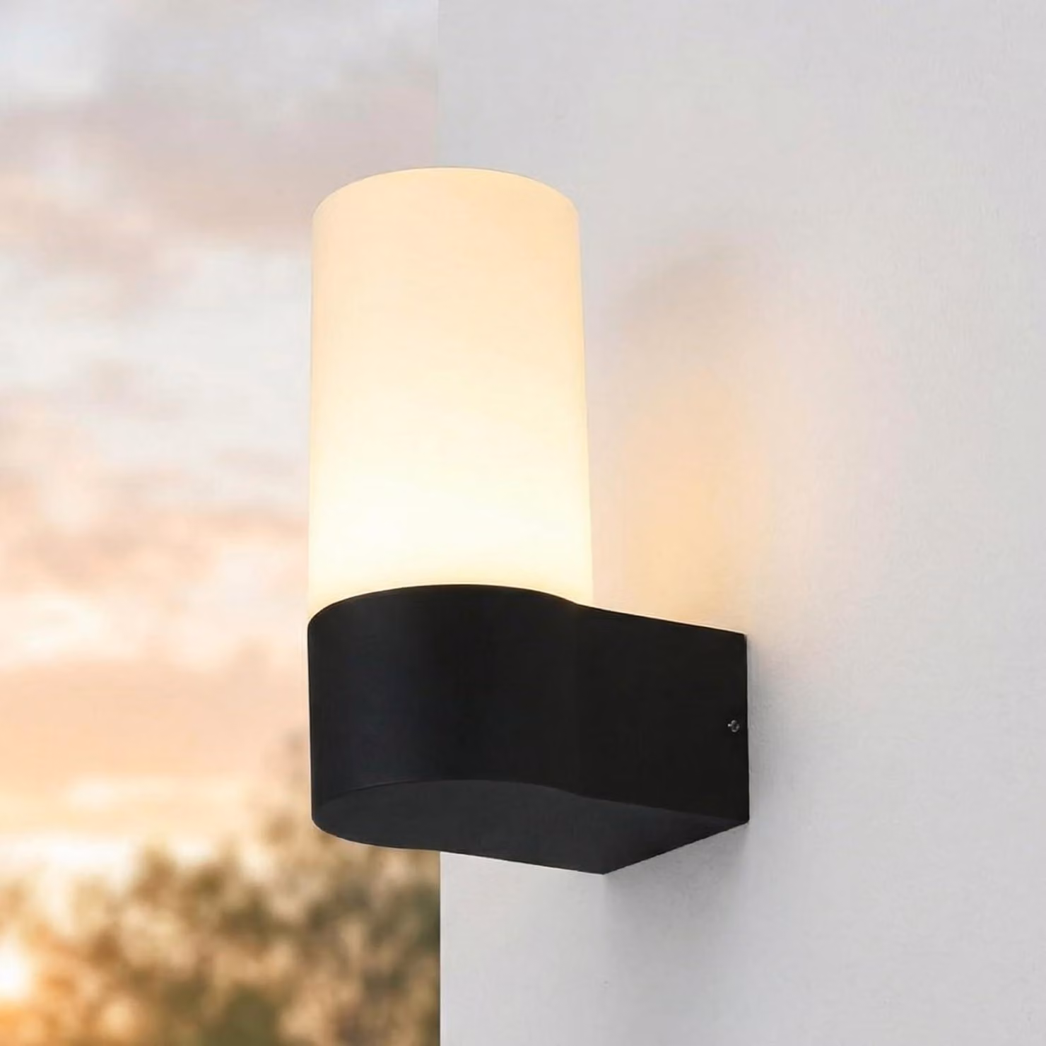 Lampada da parete esterna a LED, sistema domotico, grado di protezione IP44, 19,7 cm, RGB+W