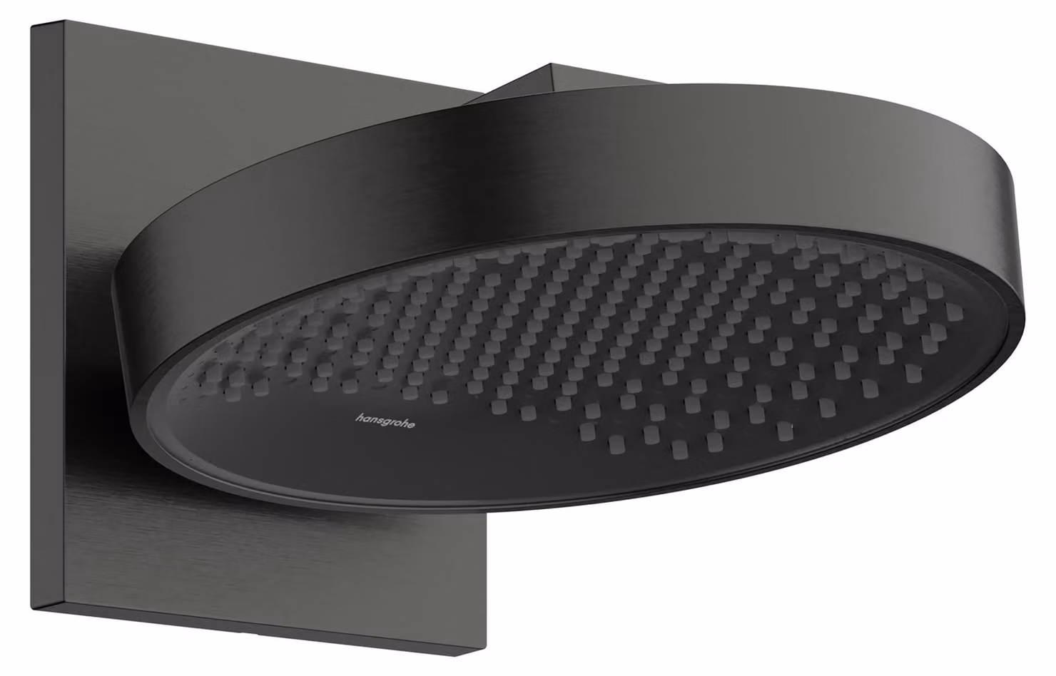 Rubinetto da parete, portata di 250 mm, un getto, finitura nero spazzolato, montaggio a parete