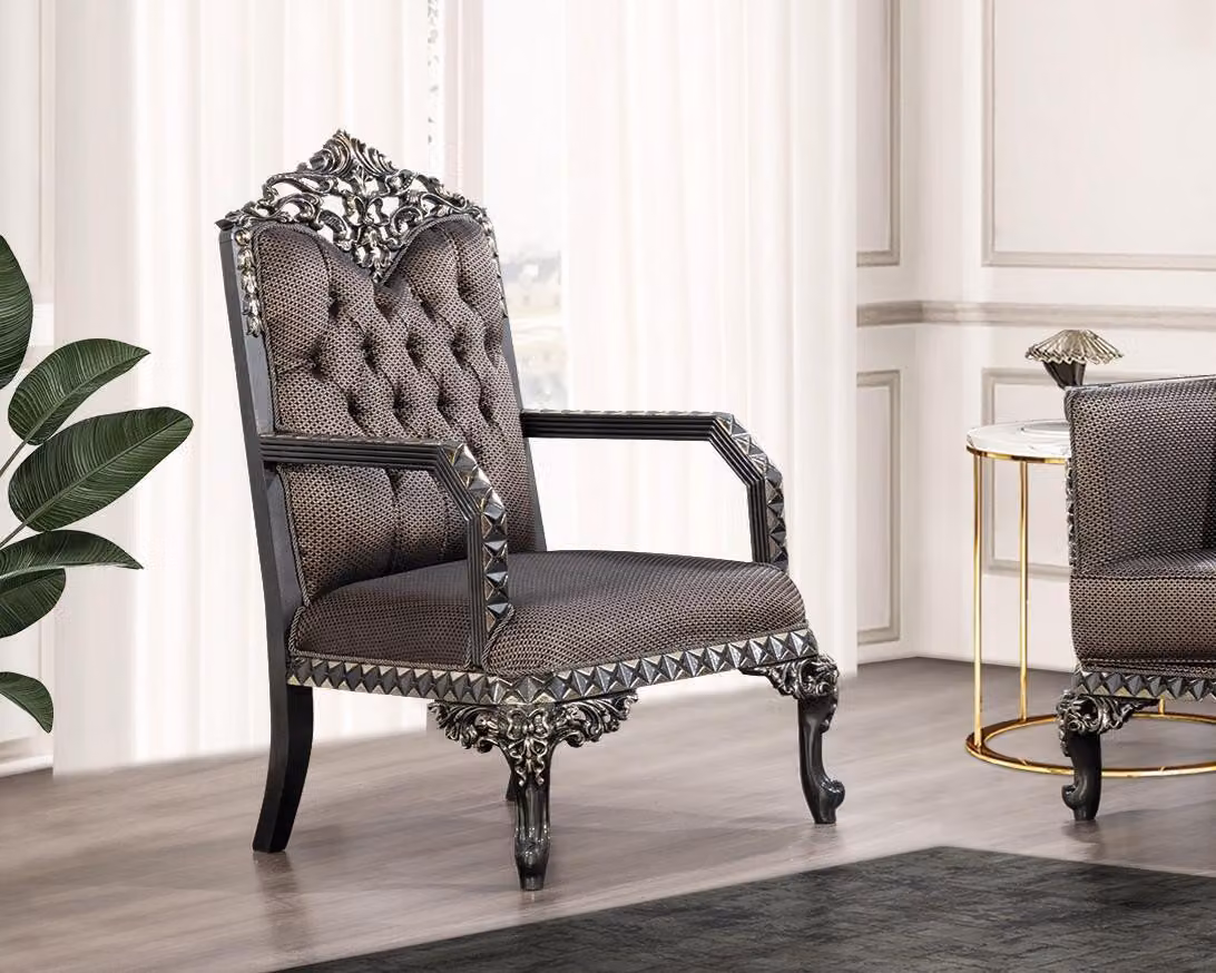 Sessel Klassisch Einsitzer luxus Sessel Einrichtung Wohnzimmer Sofa 1 Sitzer