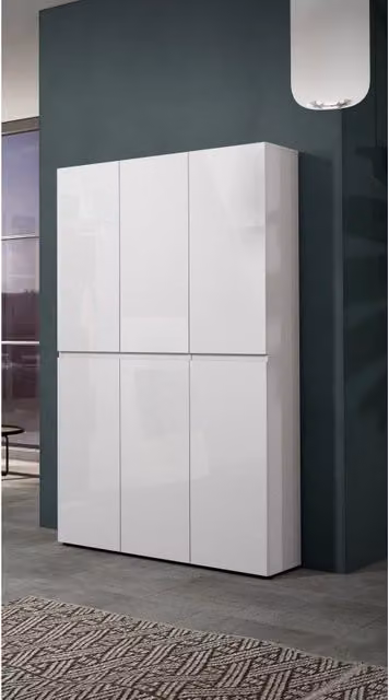 Scarpiera a 6 ante XL MISTER made in Italy - Bianco