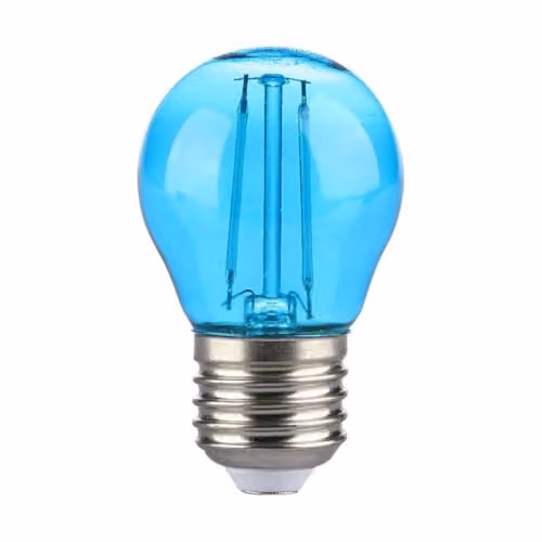 V-TAC Lampadina LED E27 2W G45 Filamento Colore Blu