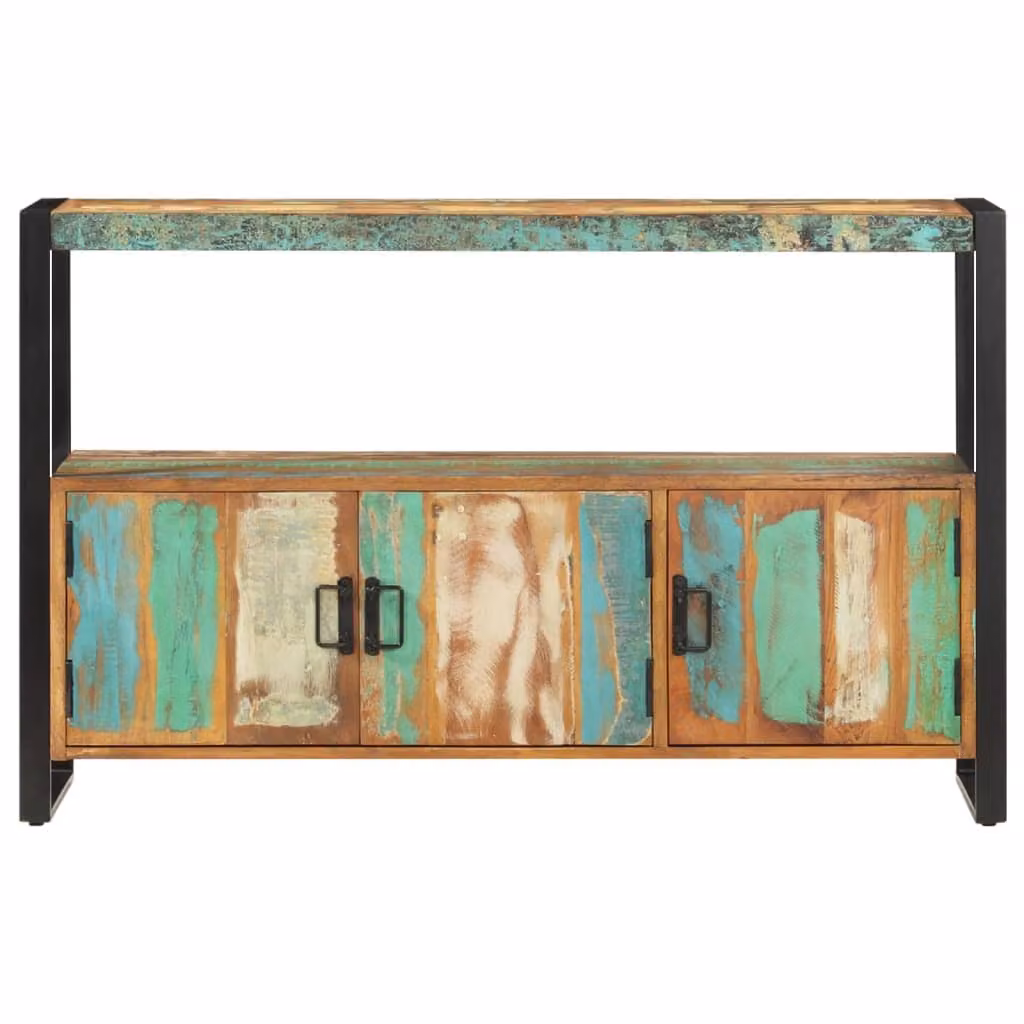 Credenza 120x30x75 cm in Legno Massello di Recupero
