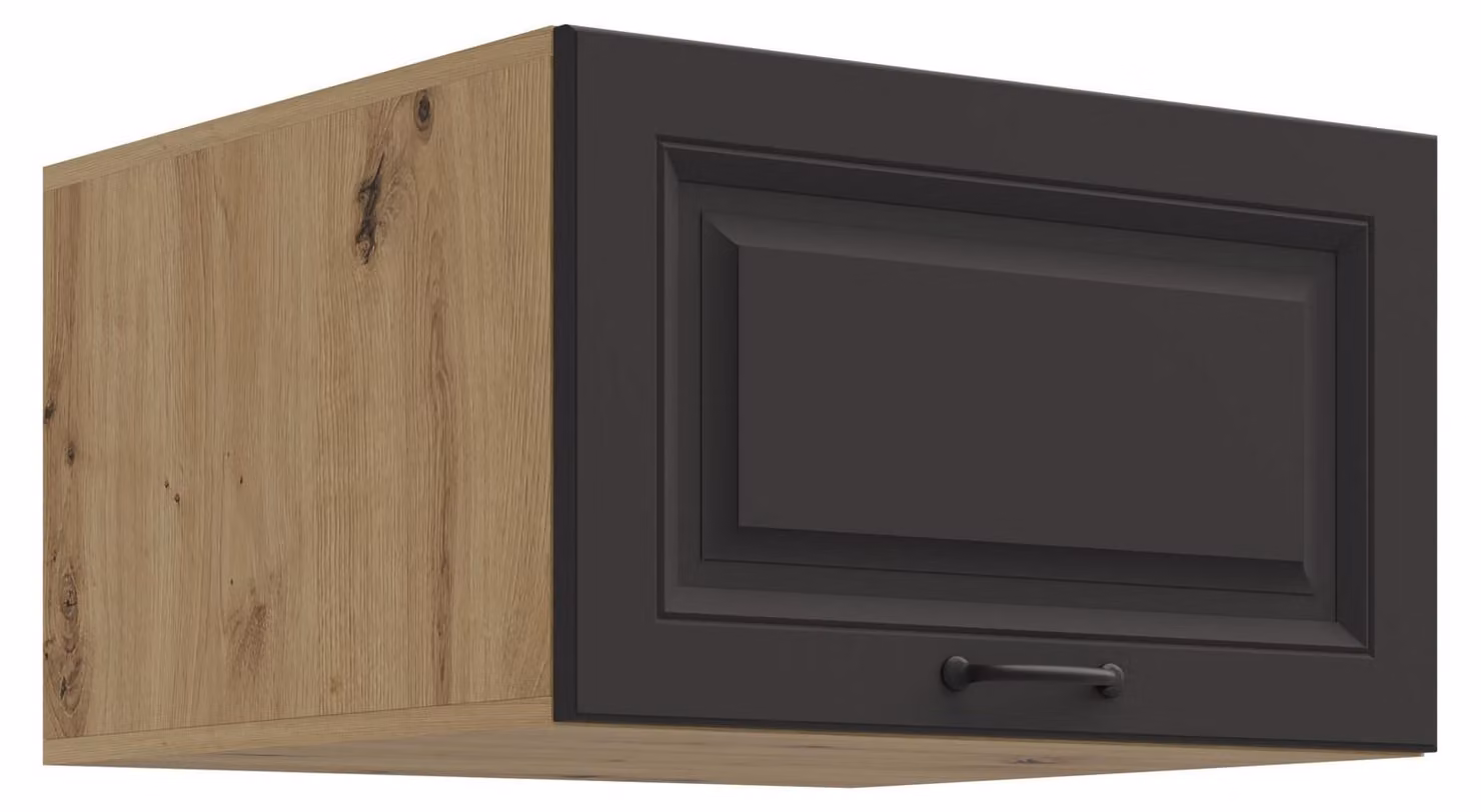 Credenza alta da 60 cm STILO Grigio + Rovere Artisan Angolo cottura Blocco cucina Cucina in stile rustico