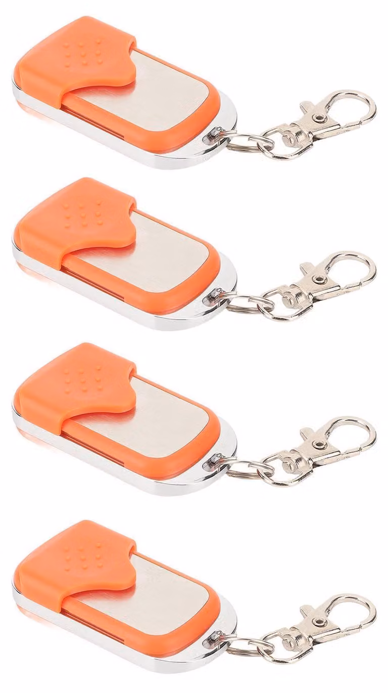Telecomando per porte garage Garagedeuropener, confezione da 4, frequenza 433,92 MHz, compatibile con sistema Rolcode, per porte scorrevoli