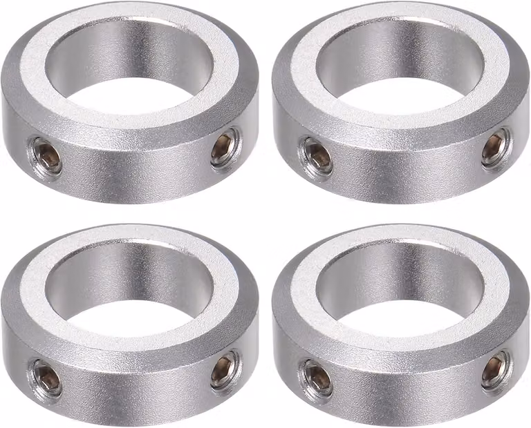 Anelli di alluminio, diametro interno 20 mm, diametro esterno 32 mm, larghezza 10 mm, confezione da 4 pezzi, per macchine CNC