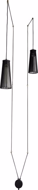 Applique Nowodvorski Dover nera compensato 2xGU10 35W