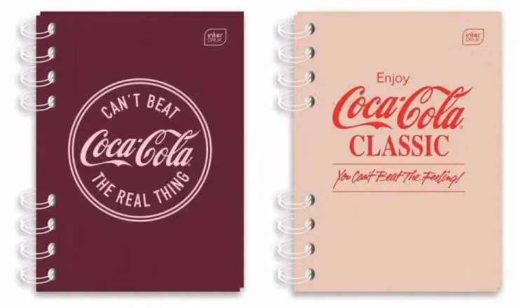 Blocco a spirale 80 pagine a quadretti Coca-Cola (10 pezzi) - INTERDRUK