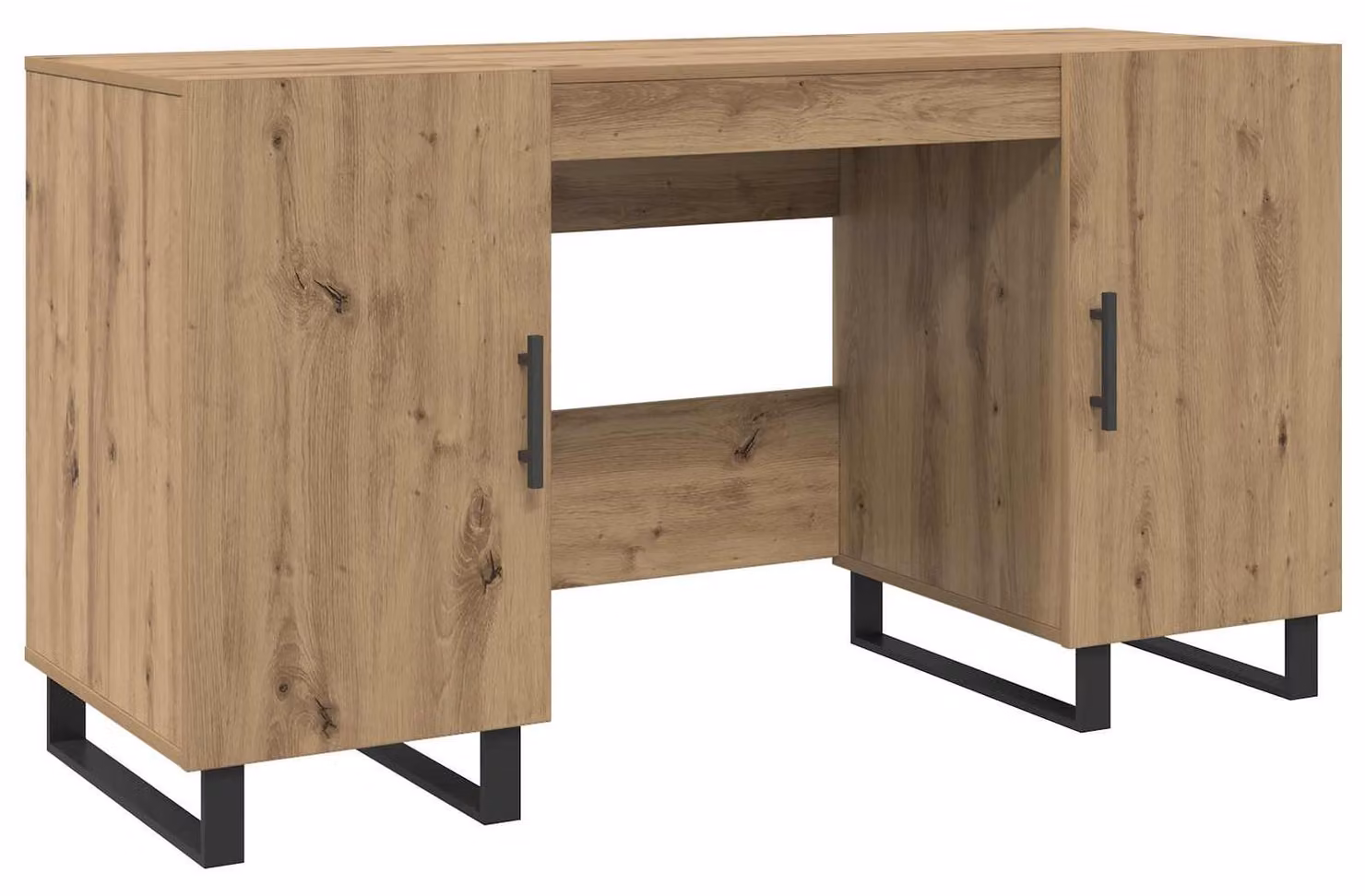 Scrivania rovere artigianale 140 x 50 x 75 cm Legno multistrato