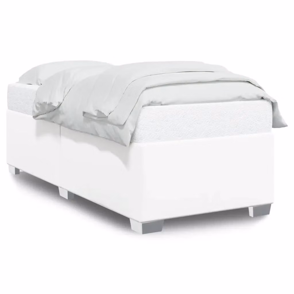 Struttura Letto Giroletto Bianco in Similpelle L/P/H: 90 x 190 cm – 2