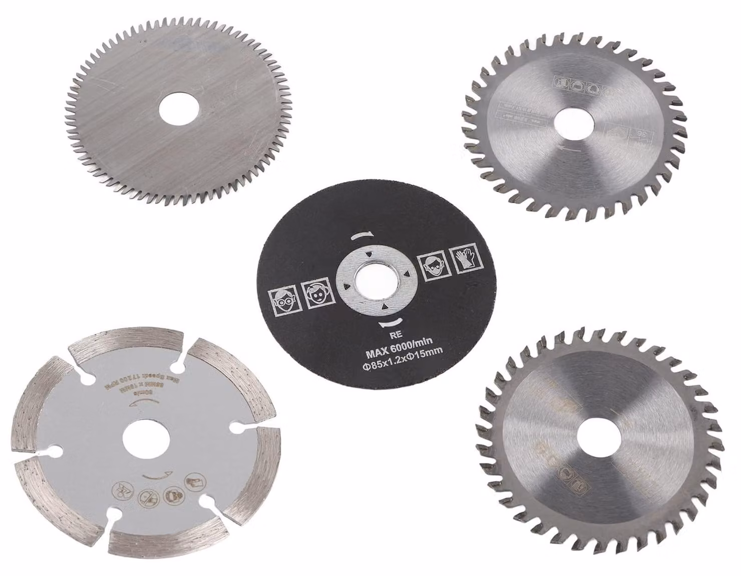 Solidchoice - Set di 5 mini lame circolari da 85 mm