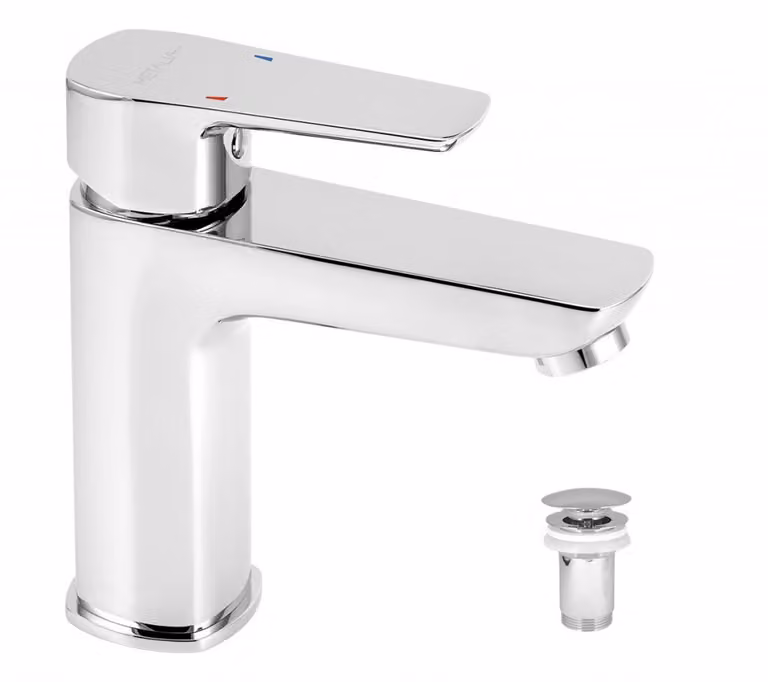 Miscelatore a leva per lavabo Novaservis Metalia 55 cromo con bocca di erogazione 58003