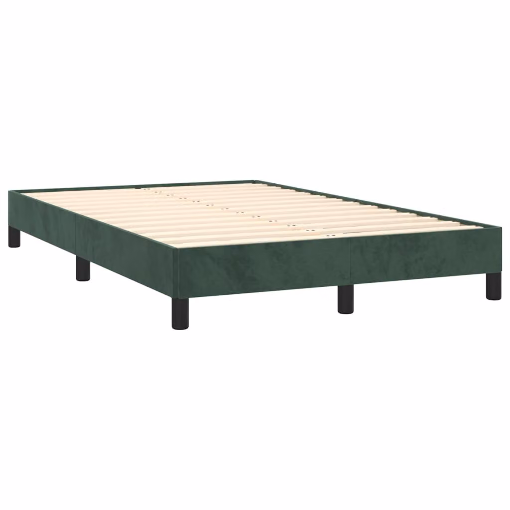 Giroletto senza Materasso Verde Scuro 120x190 cm Velluto