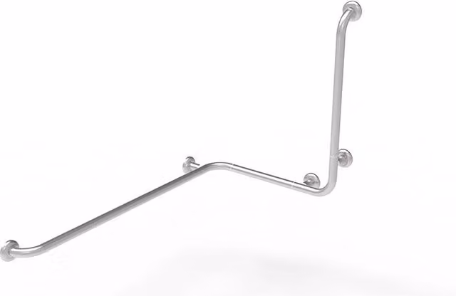 Maniglia angolare con verticale laterale universale 110x60x60h inox satinato