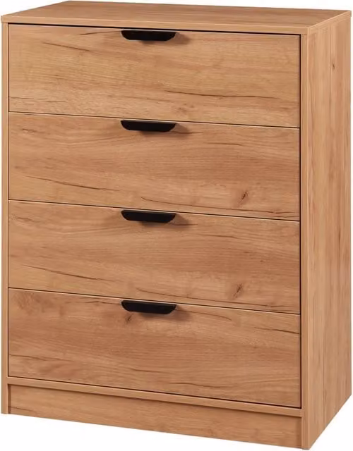 Cassettiera pratico mobile contenitore per ingresso soggiorno camera da letto MDF 90 x 70 x 40 cm effetto rovere 03_0009317