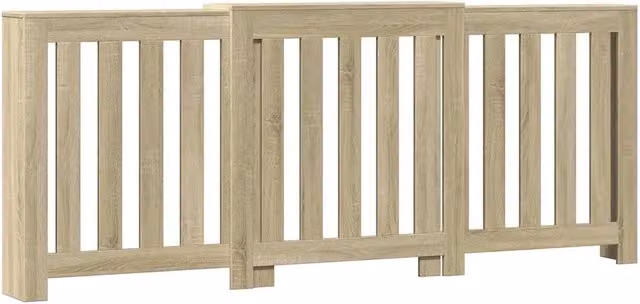 Copritirtermos moderno mensola decorativa 205 x 21,5 x 83,5 cm in legno multistrato rovere sonoma 02_0049845