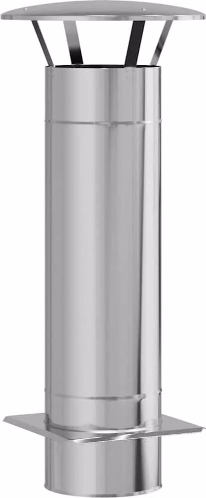 Estensione Camino Argento 35 x 35 x 82 cm Acciaio inossidabile