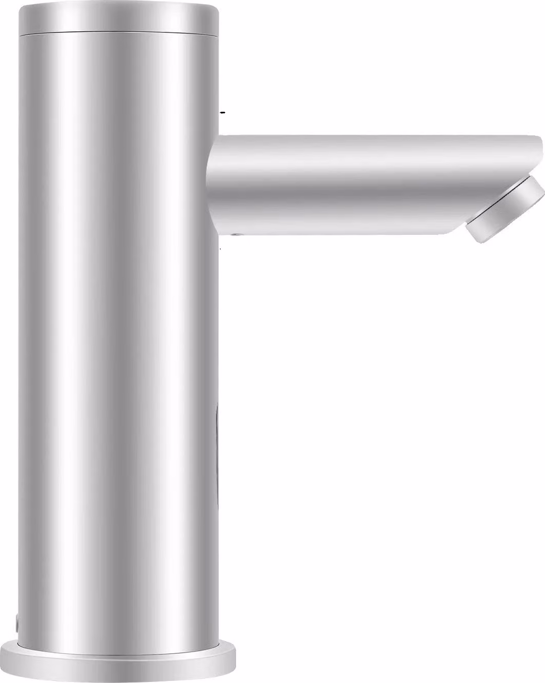 Rubinetto per lavabo, senza contatto con rilevamento automatico, temperatura regolabile, argento, cromato