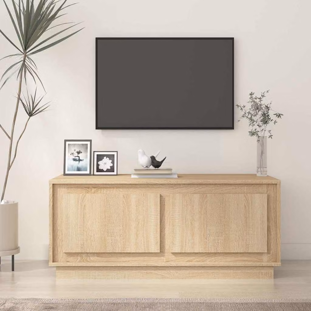vidaXL Tavolino da Salotto Moderno in Legno Multistrato Rovere Sonoma, L 102 x P 50 x H 44 cm