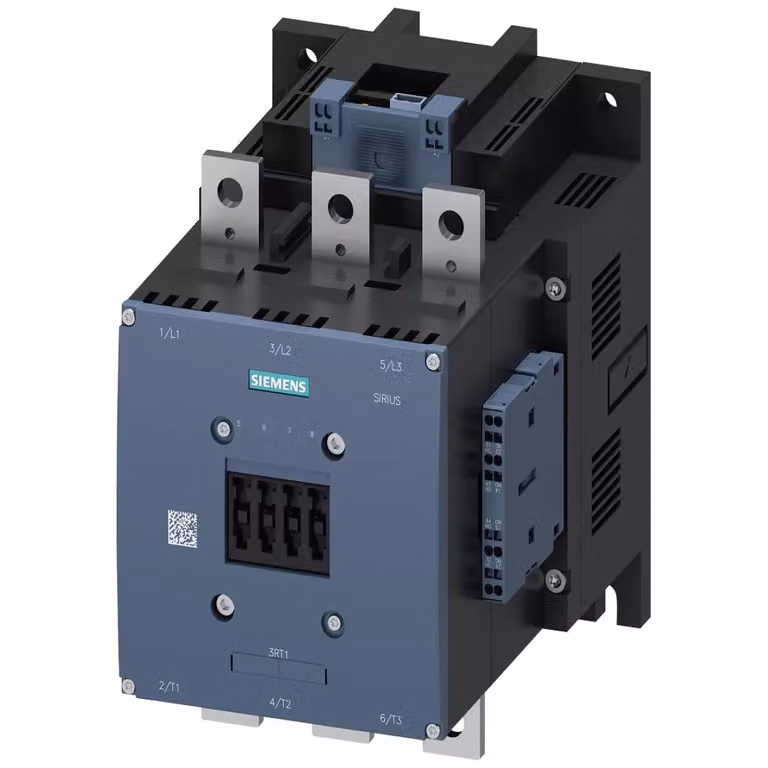 Contattore ferroviario Siemens AC-3e: 200 kW/400 V, 24 V CC x (0,7...1,25), 2 N + 2 C, 3 poli S12 3RT10752XJ460LA2
