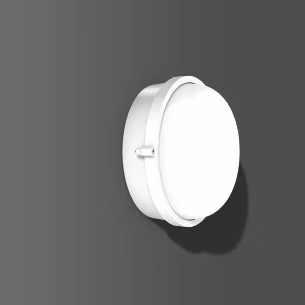 RZB alluminio superiore, bianco, plafoniere e applique on/off, D 245 H 120, 134°, plastica (PC) opale 51050.002