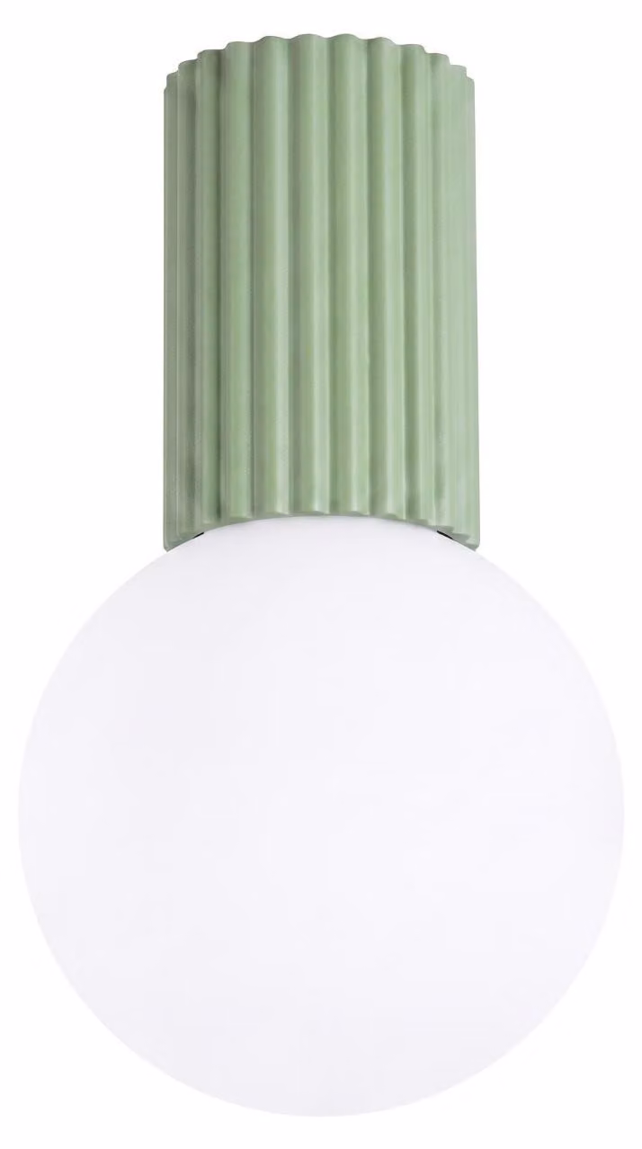 Plafoniera HALO salvia IP44 1xG9 8W alluminio/vetro 21x12x12cm Sollux Lighting