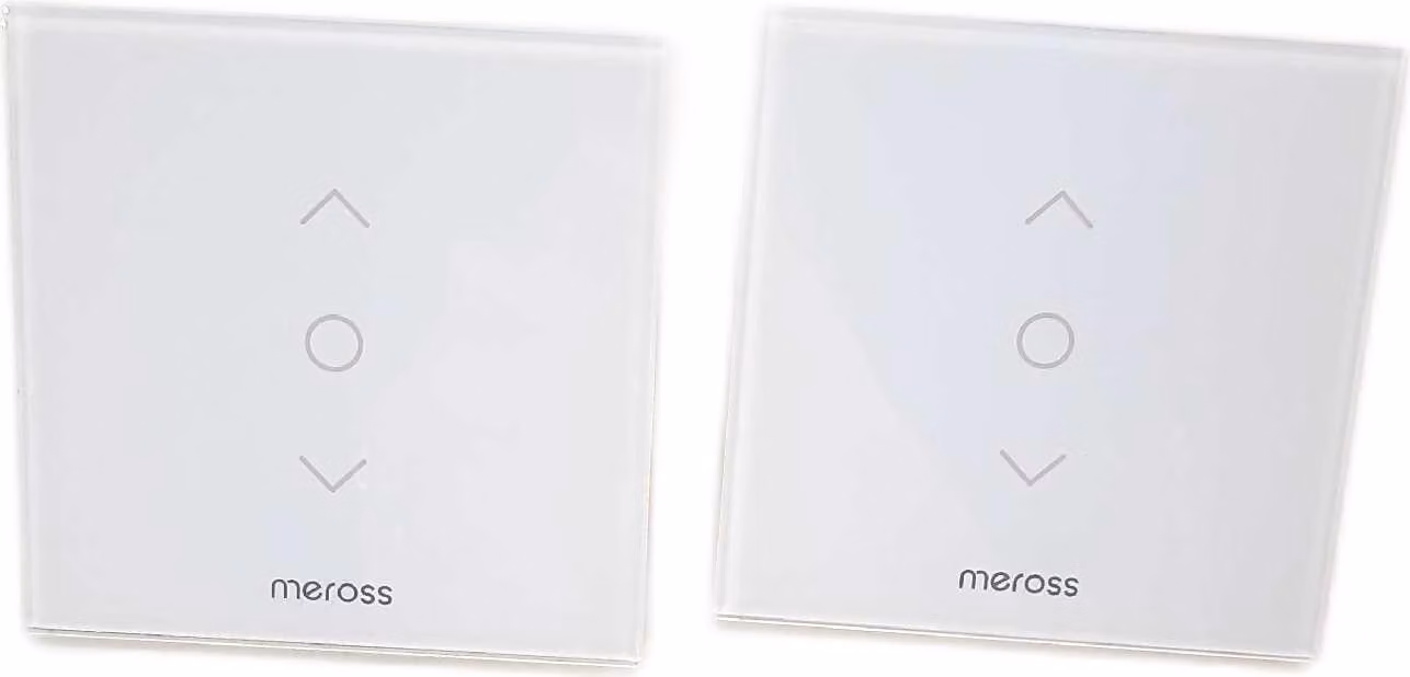 Interruttore Wi-Fi per tapparelle Meross, compatibile con sistemi Smart Home, Alexa, Google e Siri; comando vocale