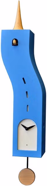 Orologio a Cucù da Parete 15X57X10Cm Pirondini Italia Stortolo Blu Chiaro