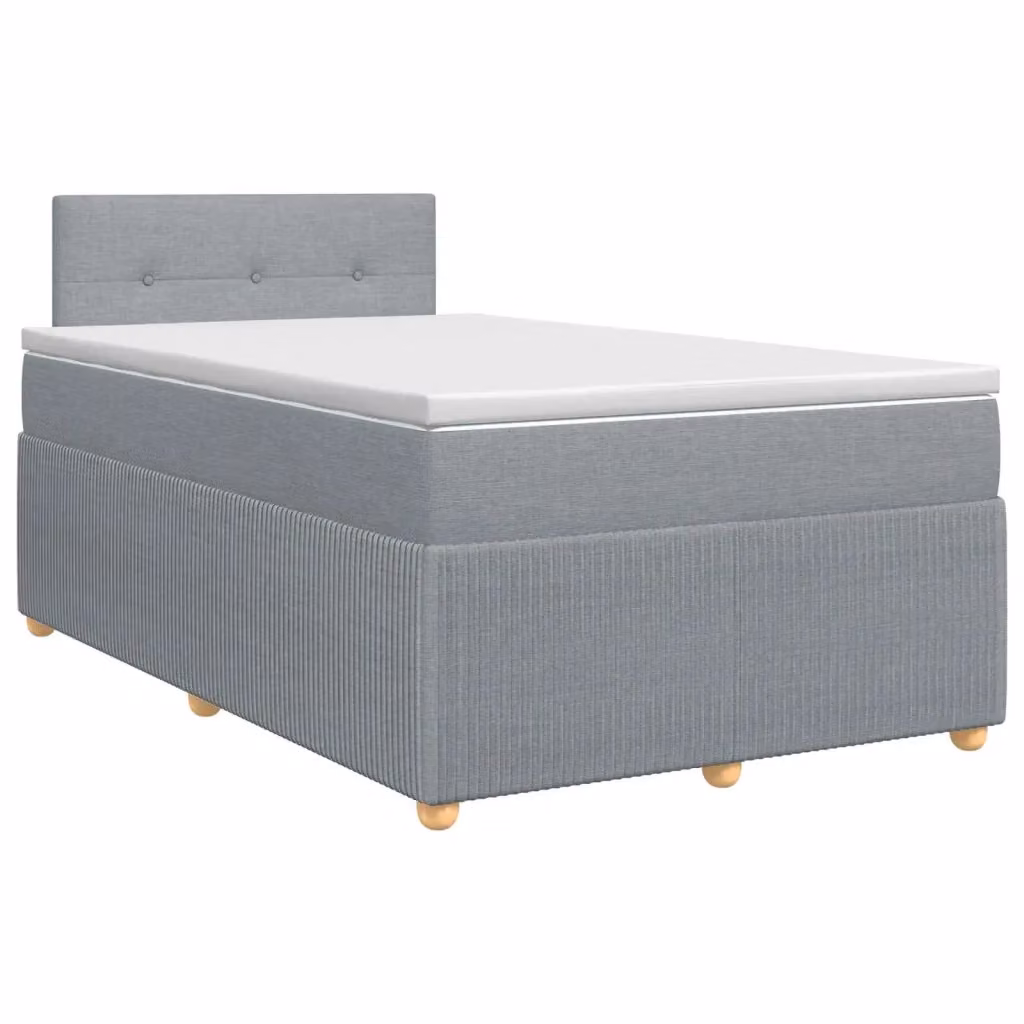 Letto box spring con materasso ibrido vidaXL Grigio Chiaro L/P: 120 x 200 cm – 2