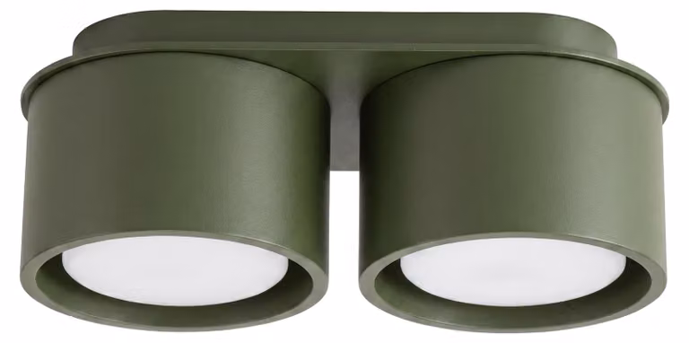 Plafoniera MODO 2 verde oliva Gx53 2xGx53 10W alluminio 8x10x21 cm Sollux Lighting