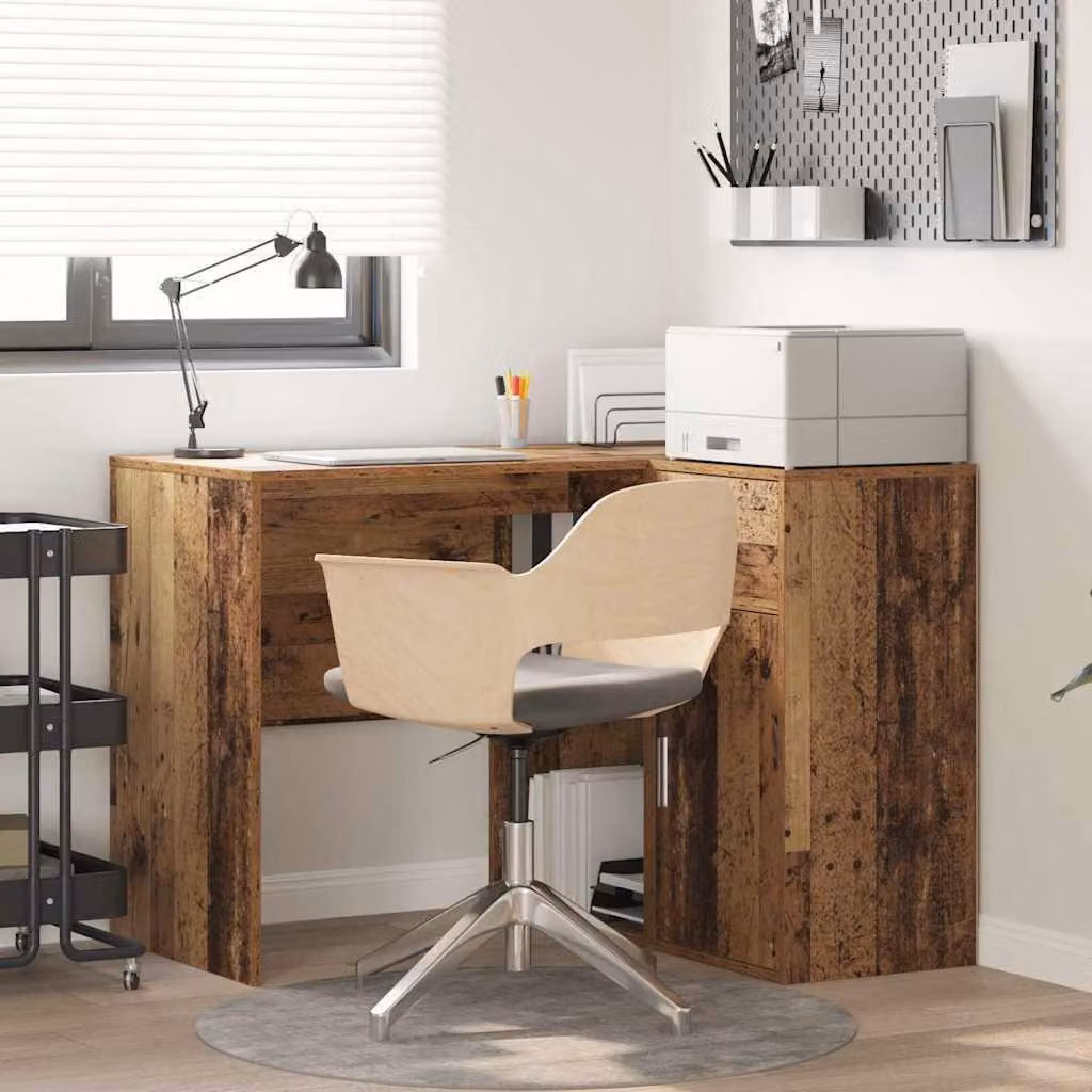Maison Exclusive - Scrivania ad angolo con cassetto Legno vecchio 102 x 88 x 75 cm