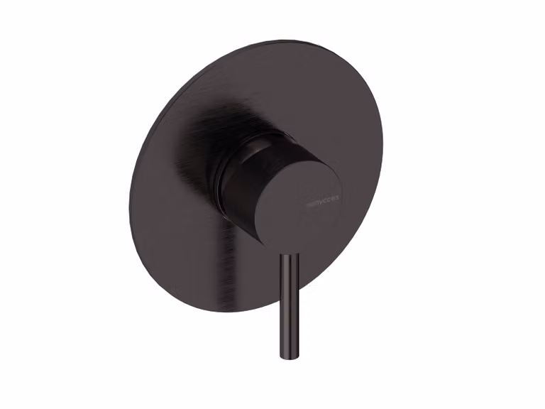 SANYCCES LOOP Miscelatore doccia da incasso con corpo da incasso, nero metallizzato