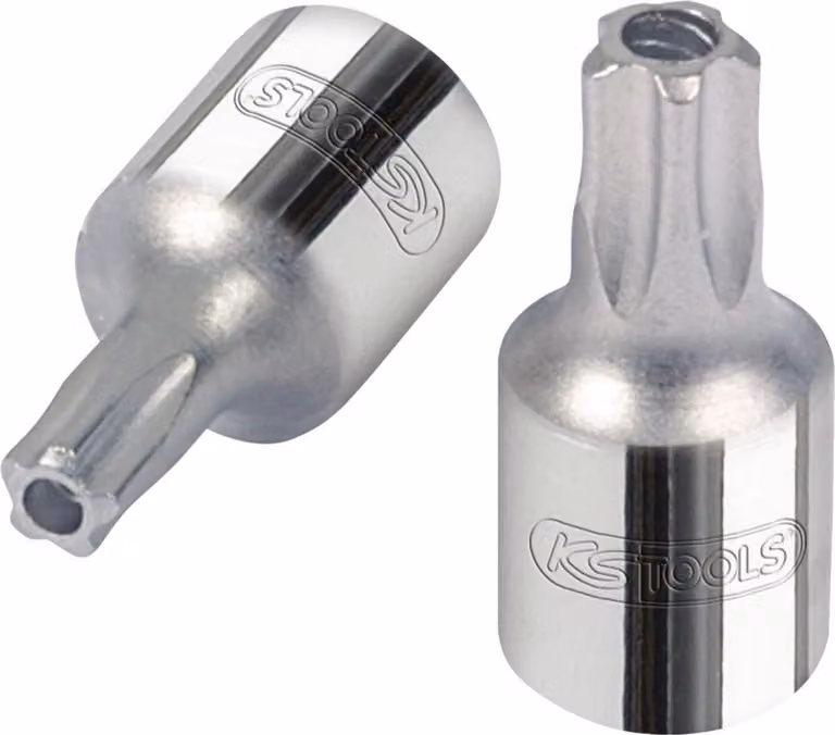 KS TOOLS 1/4" CHROMEplus presa a cinque stelle foro frontale TS25 - 918.1578