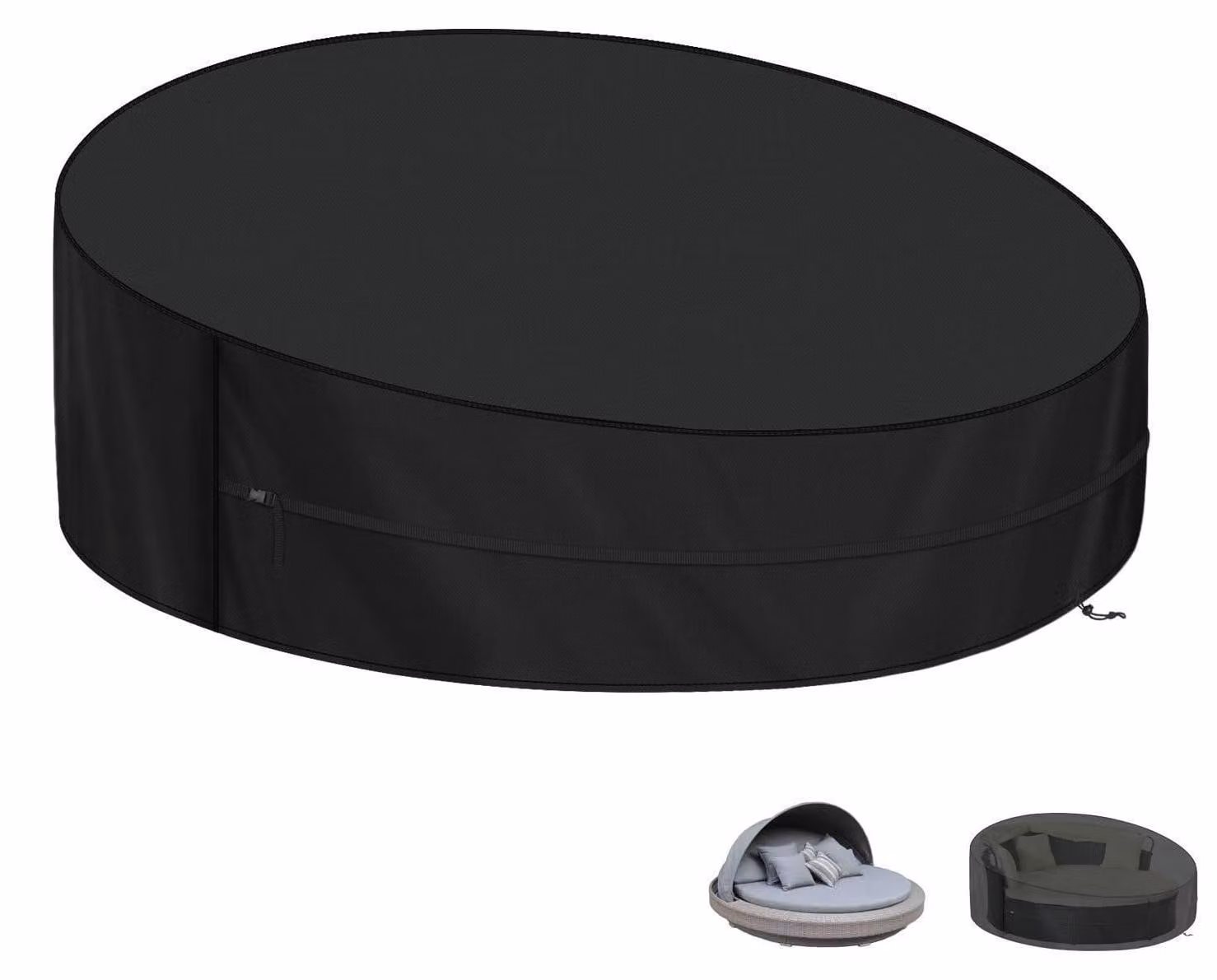 Copertura protettiva per tenda da sole, tessuto Oxford 420D, impermeabile, forma rotonda, dimensioni 165x90/50 cm
