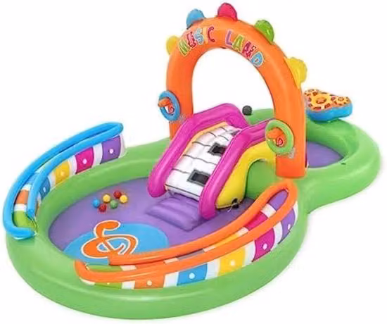 Piscina per bambini con scivolo - Piscina per bambini gonfiabile con scivolo