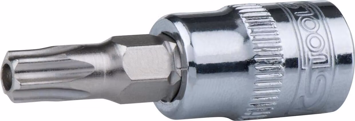 KS TOOLS 1/4" CHROMEplus punta Torx con foro frontale TB9 - 918.1415