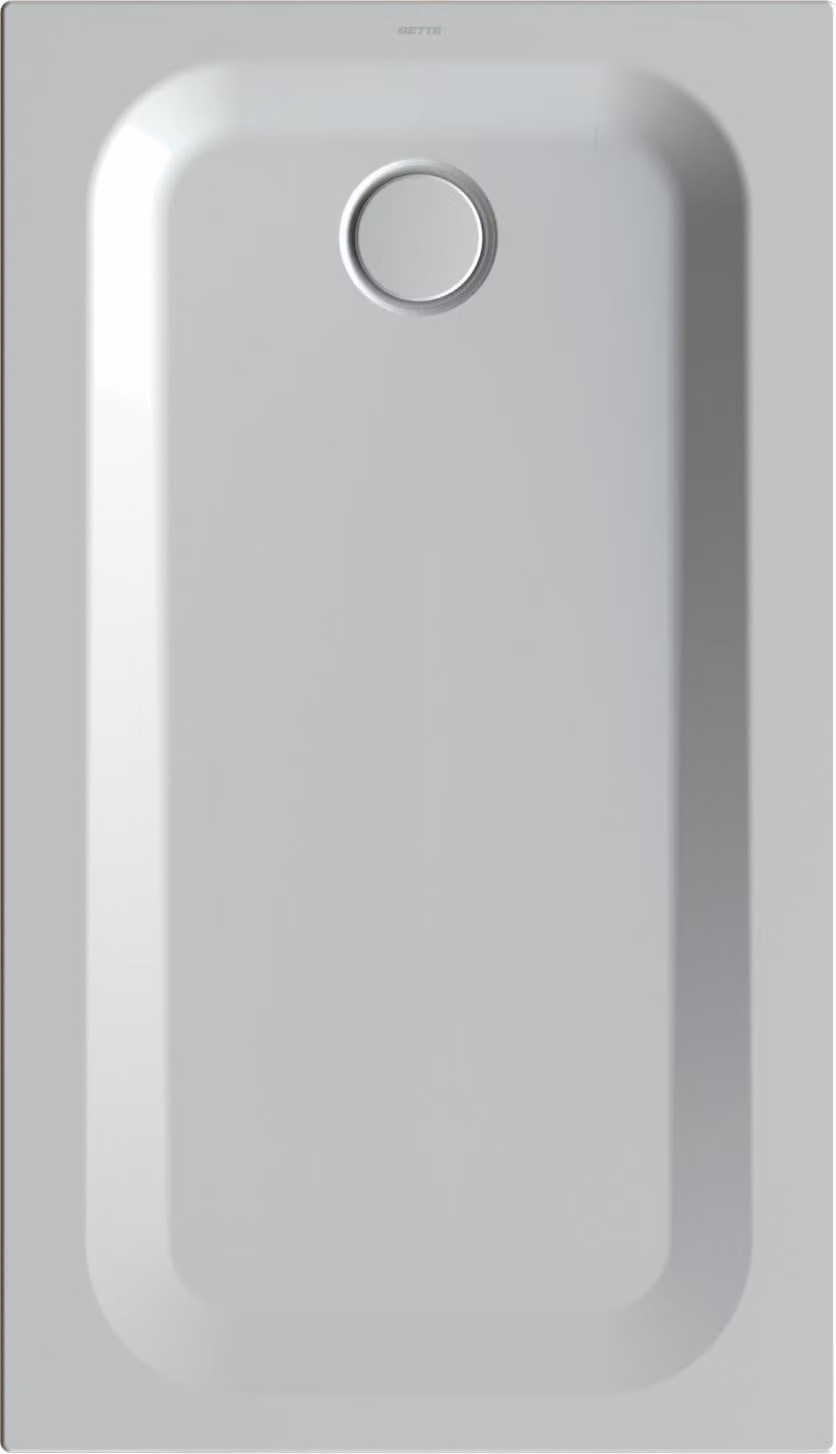 Receveur de douche rectangulaire BetteUltra avec support de baignoire minimum, 1300x750x35mm, 5785-002T1, 5785-002T1