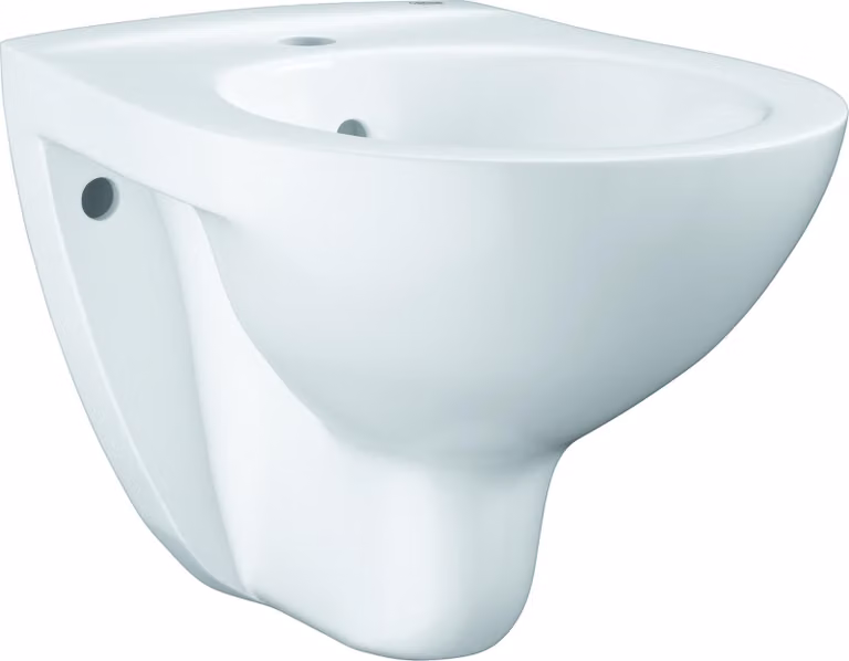 GROHE Bau Keramik Bidet mit Gewindebohrung, mit Ü berlauf, Wandbidet alpinweiß