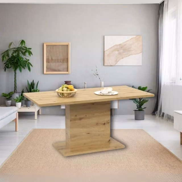 Tavolo Follow 162 Effezeta Italia colore rovere, L: 160 cm, P: 80 cm, H: 75.9 cm – 1