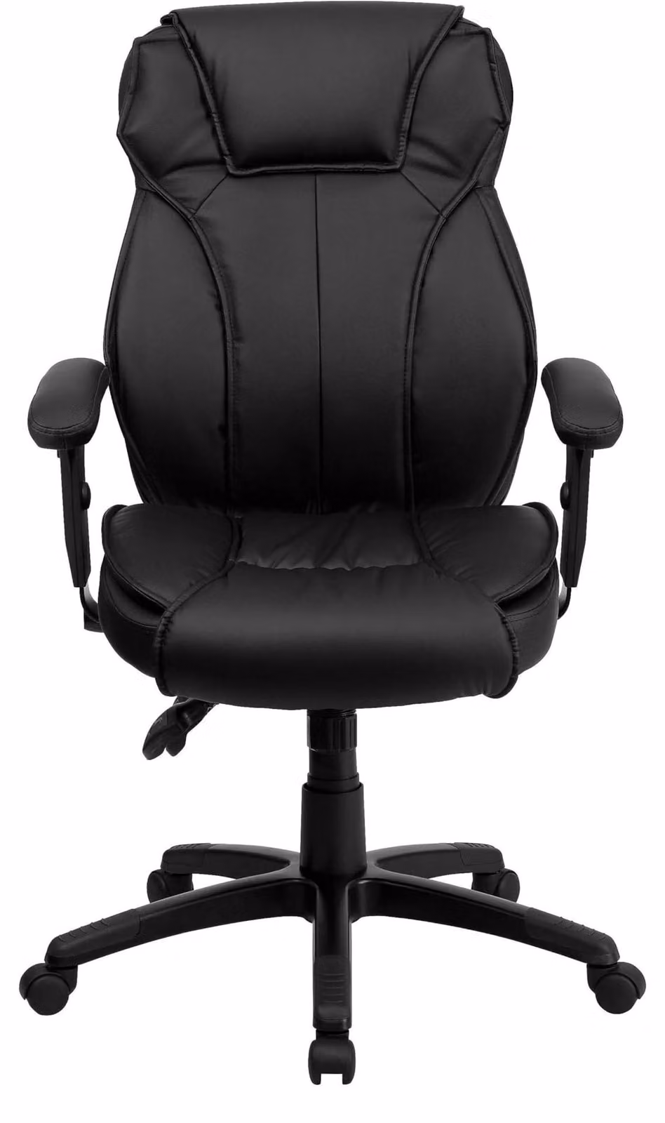 Sedia da ufficio con schienale alto, colore nero - Sedia ergonomica da ufficio, modello executive - Altezza 75 cm