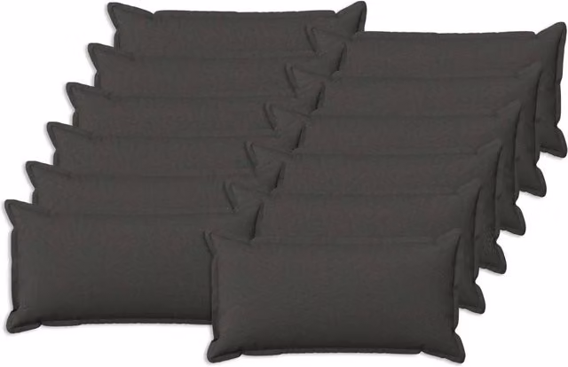 Cuscino con cuscino HOUTEN 12 pz Grigio Scuro Lino 933807