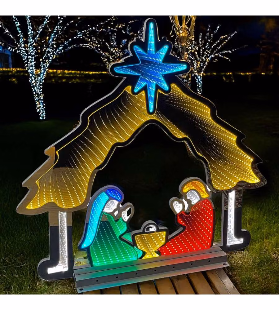 Luce Decorativa Led Infinity Natività - Multicolore - 65 cm