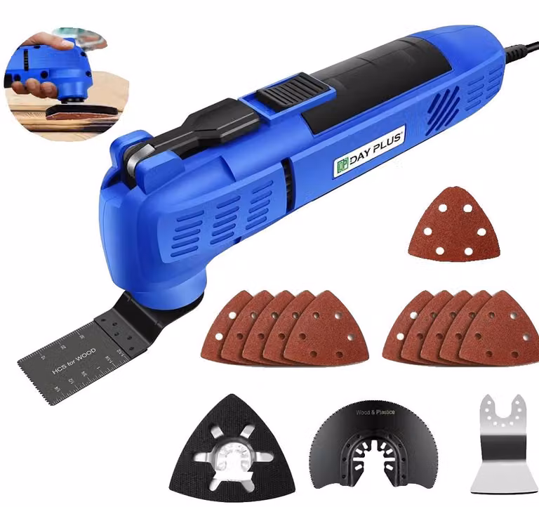 Utensile multifunzione oscillante, 22.000 giri/min, 15 accessori inclusi, utensile oscillante
