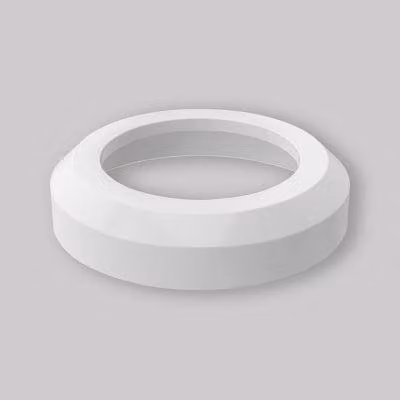 ROSONE DA PARETE PER CURVA WC 90° BIANCO Ø100 x H.8,6 mm