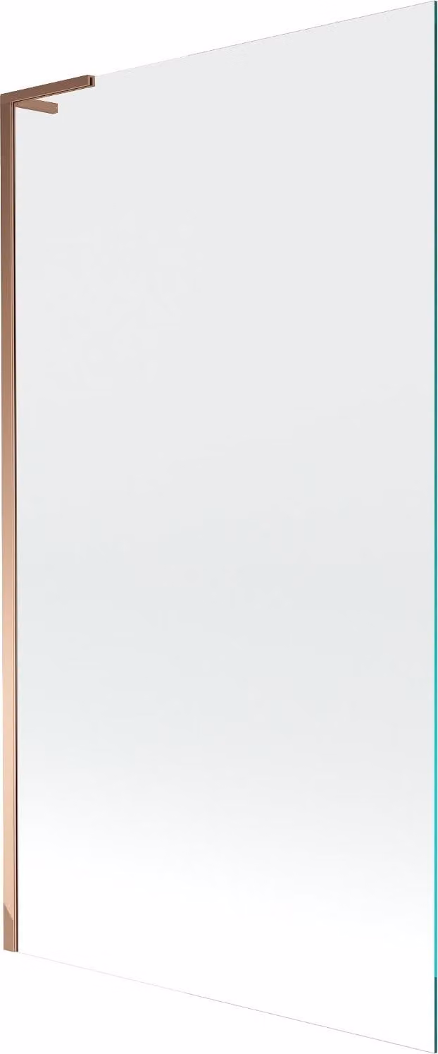 Mexen Next L paratia vasca da bagno 1-anta 100 x 150 cm, trasparente, oro rosa - 895-100-000-03-00-60
